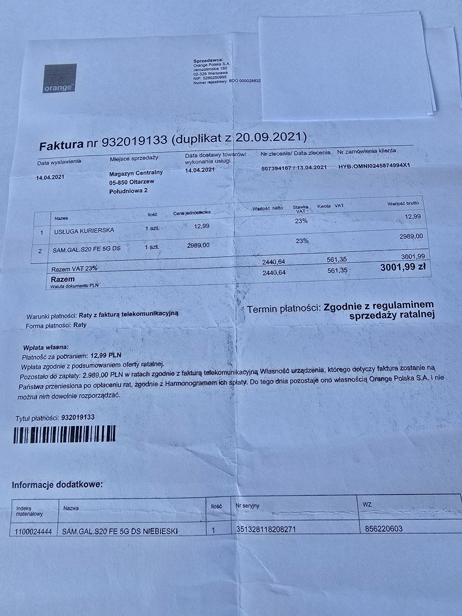 Samsung S20FE 5G