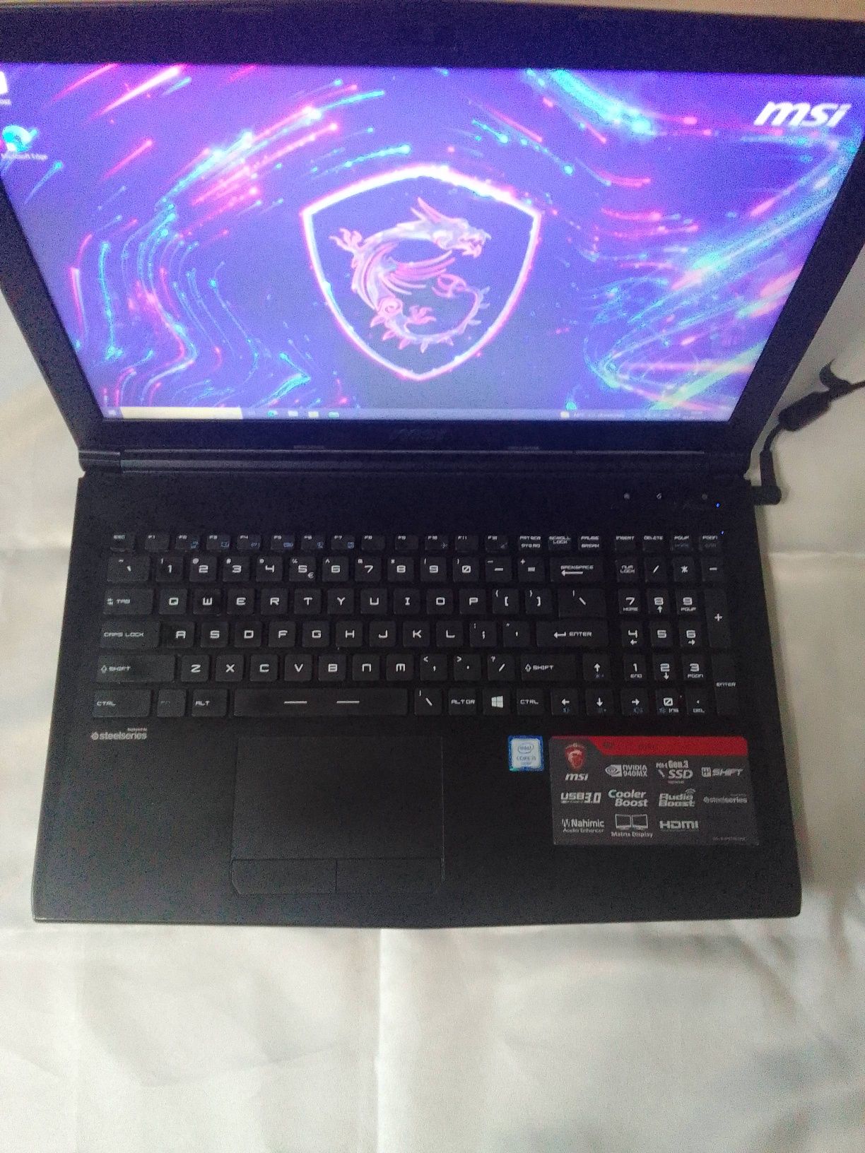 MSI GL62 gamingowy, i5 ,8GB RAM, SSD i HDD, GeForce