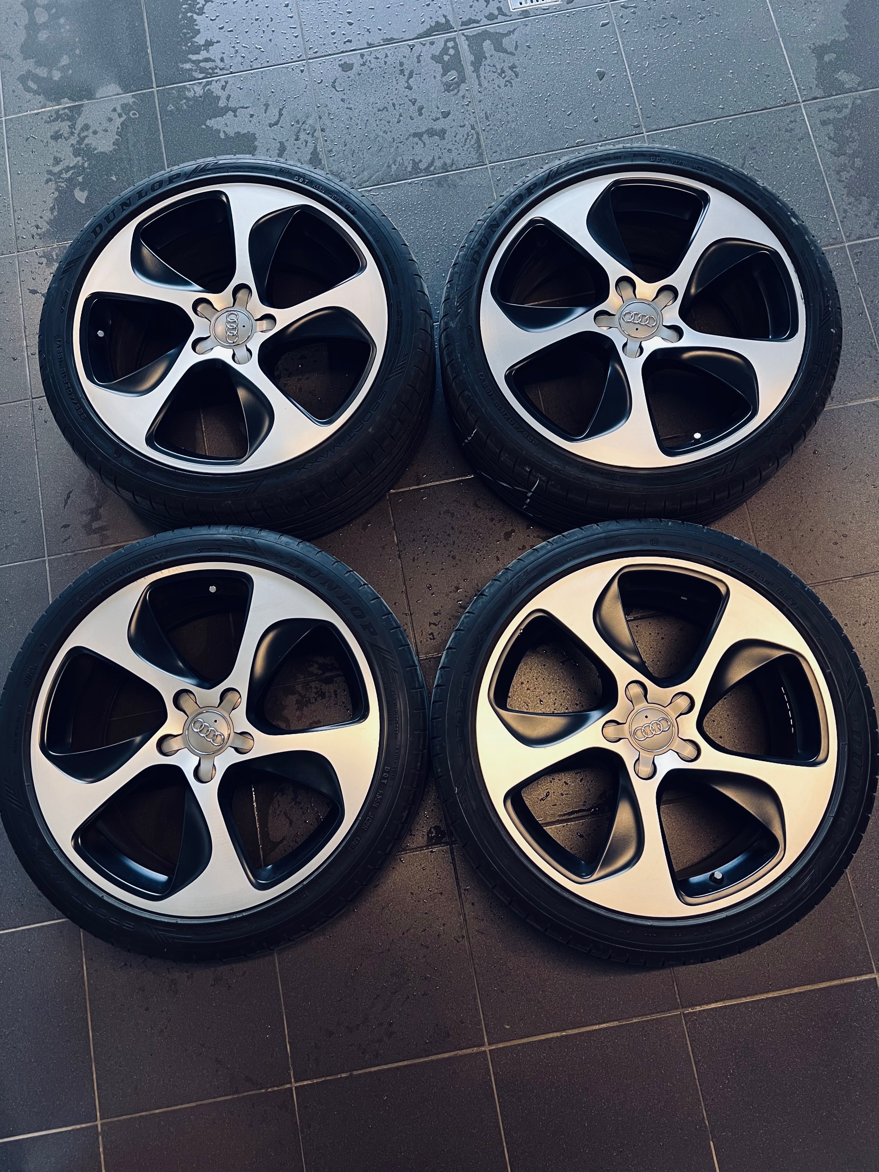 4 x Felga Audi 18 oryginalne + opony Dunlop Sport