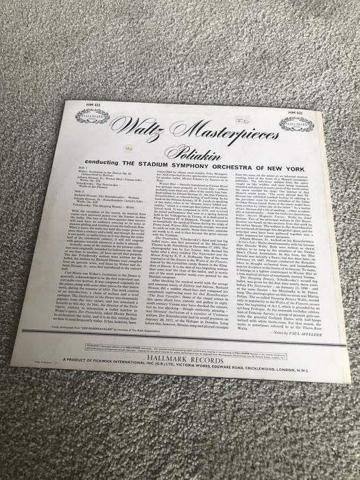 Vinil Waltz Masterpieces Poliakin