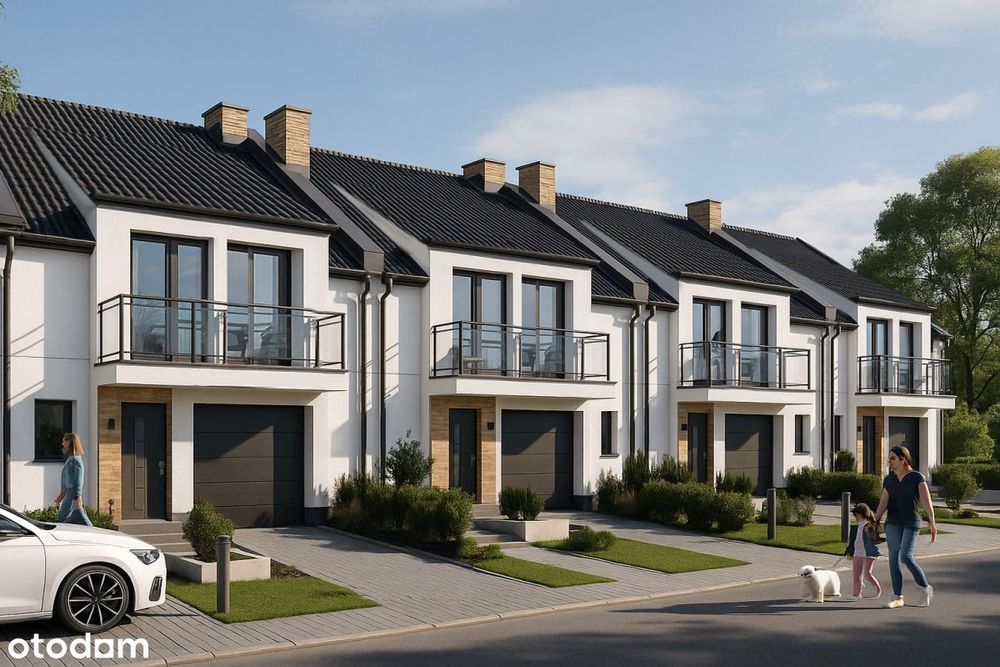 Dom w zabudowie szeregowej z dużą działką 4,5 ar