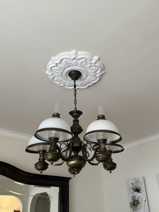 Candeeiros de latão com 5 braços