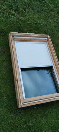 4 okna Velux GGL 3059 (78x118) po renowacji z roletami wewnętrznym