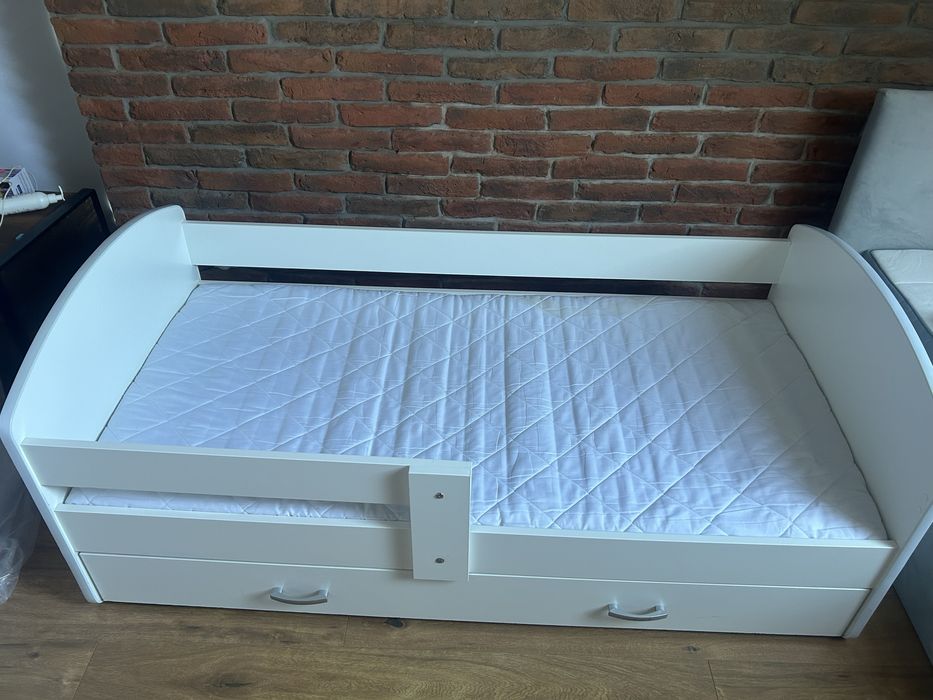 Łóżko łóżeczko dzieciece białe 80x160