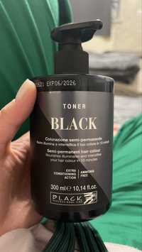 Тонер для волосся, Тонуючий бальзам Black Toner, ЧОРНИЙ, 300мл