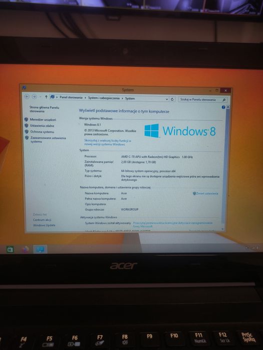 Laptop Acer Aspire V5-121 win 8, hdd 320gb, ram 2gb