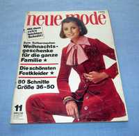 Neue Mode 11/1970 + wykroje 80 wzorów r.36-50 Vintage