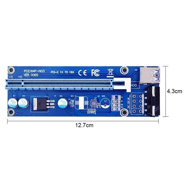 Райзер Riser PCI-E ver. 006S (MOLEX)