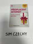 Czechy SIM internetowa karta czeska z saldem 200kc anonimowa