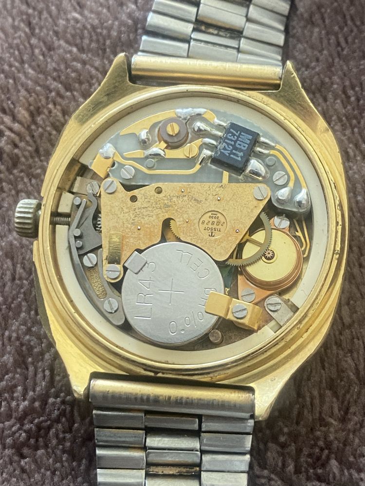 Tissot Seastar Quartz Vintage lata 70te złocony sprawny