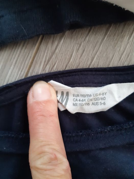 Zestaw paka 5 bluzeczek tunik bluz H&M na wzrost 110/116