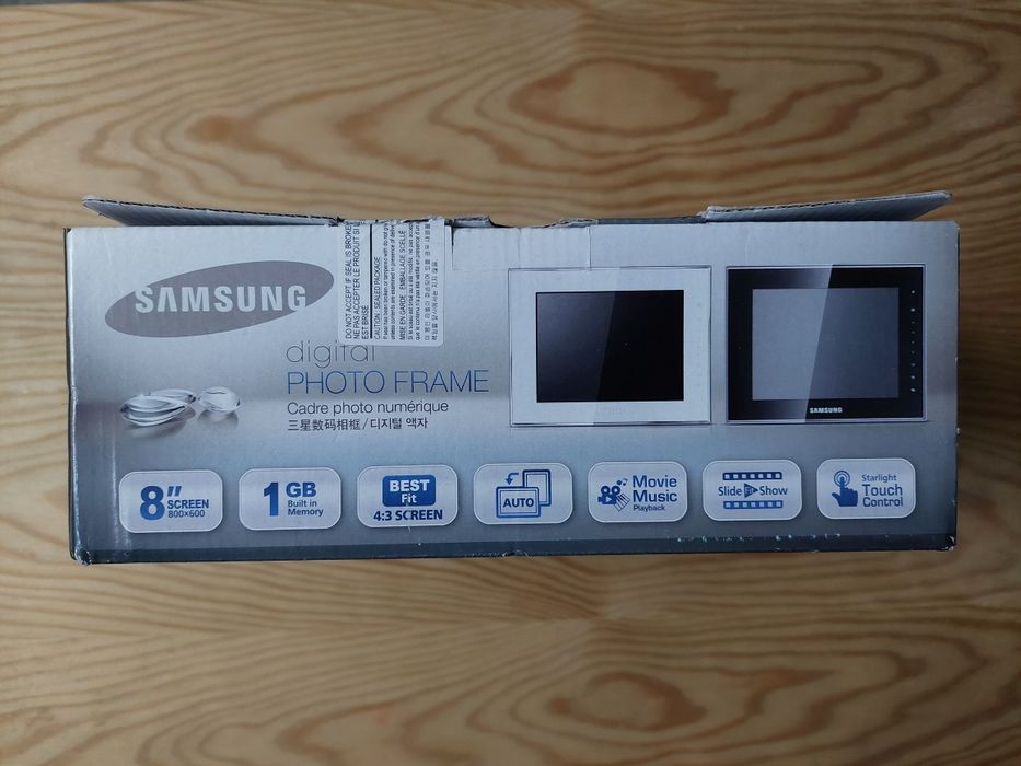 Moldura Digital Samsung Preta