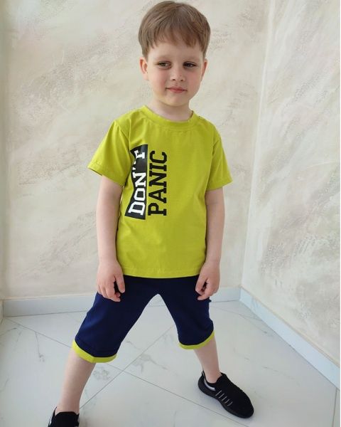 86-134см Дитячий літній костюм для хлопчика. комплект на літо