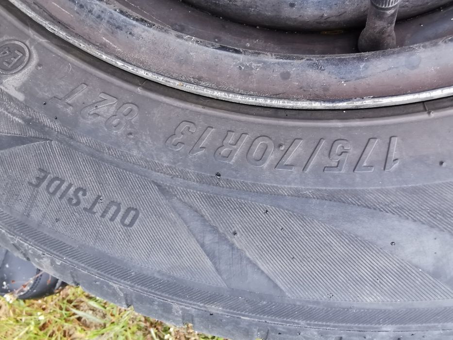 Koła 175/70/R13 z oponami letnimi SEAT VW
