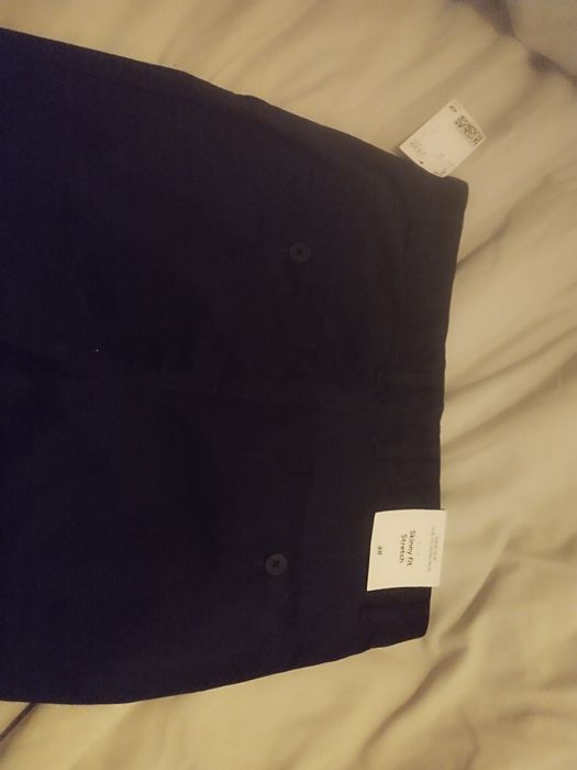 Calcas skinny fit Stretch pretas homem