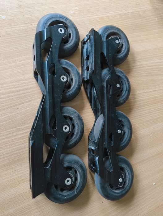 Szyny Rollerblade 243mm Koła 80mm 80A Łożyska sg7