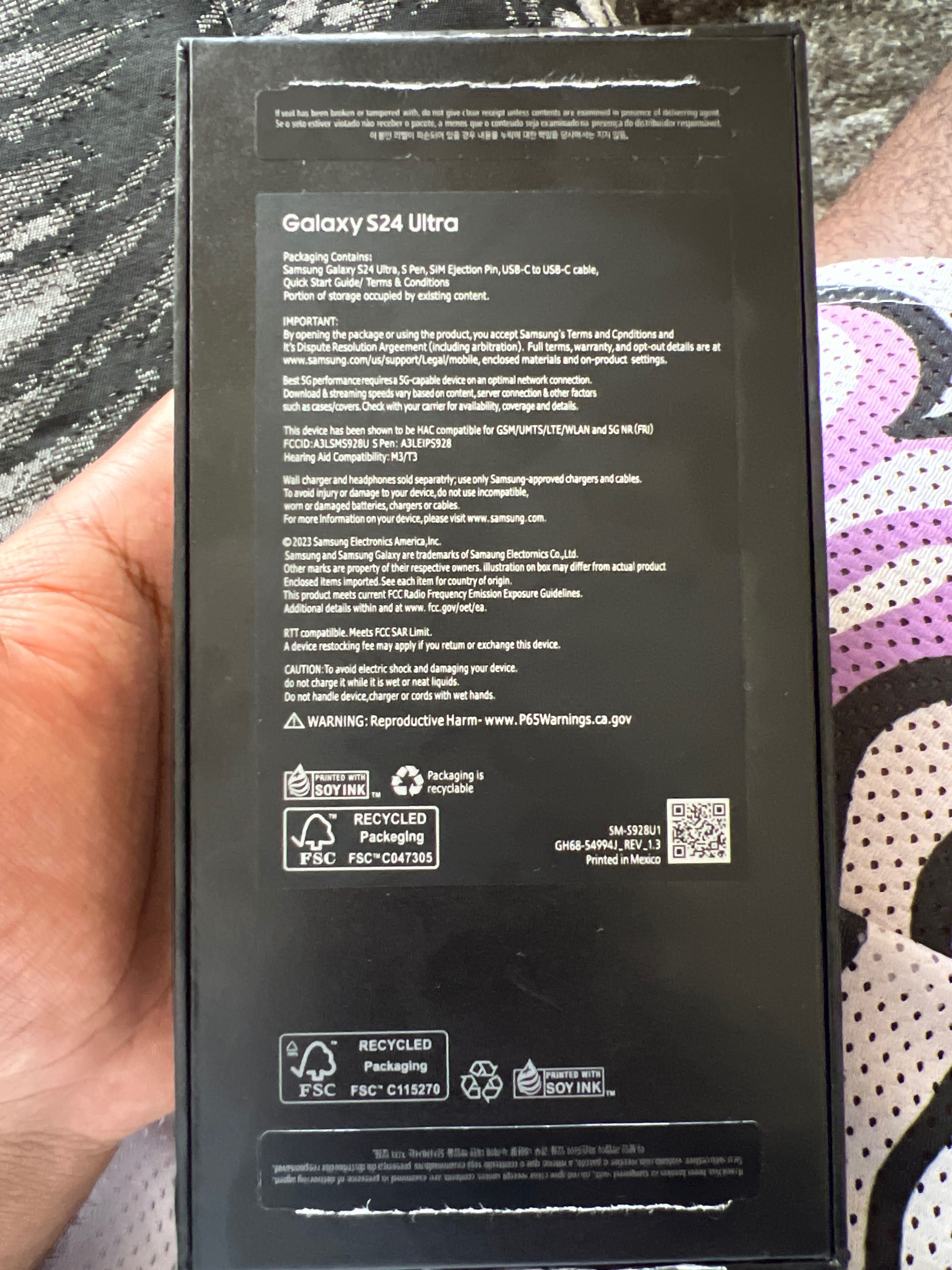 Samsung Galaxy S24 Ultra – Novo em Caixa, Nunca Usado