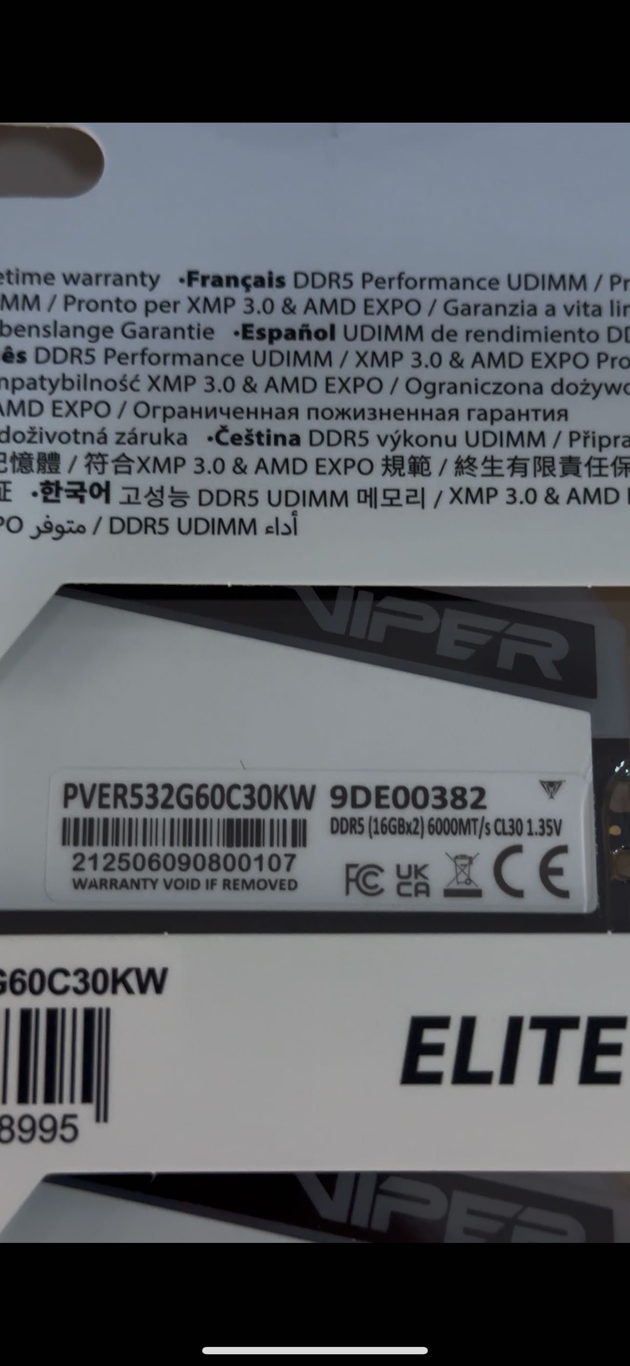 Ddr5 32GB 6000mhz cl30