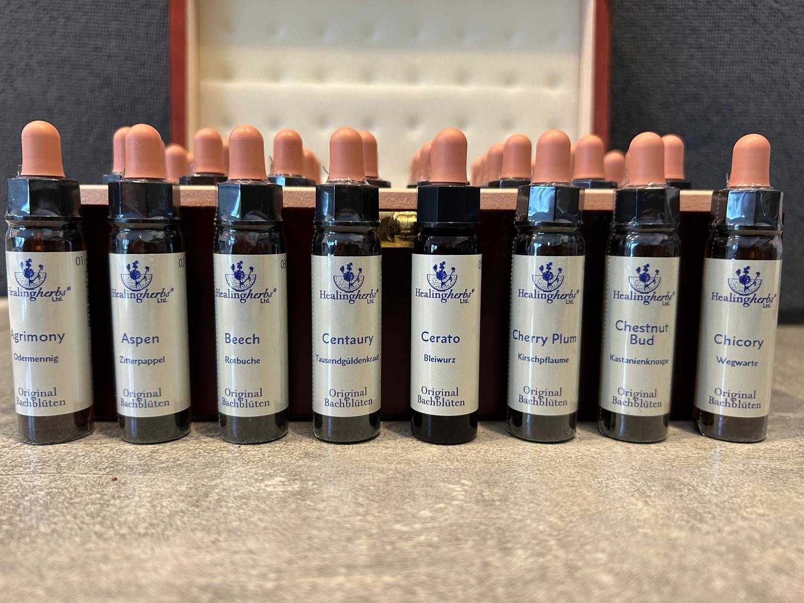 Olejki Bacha (zestaw esencji) 40 szt. x 10 ml w drewnianej skrzyneczce
