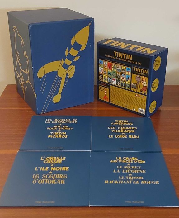 Colecção completa de DVD Tintin. Edição de coleccionador