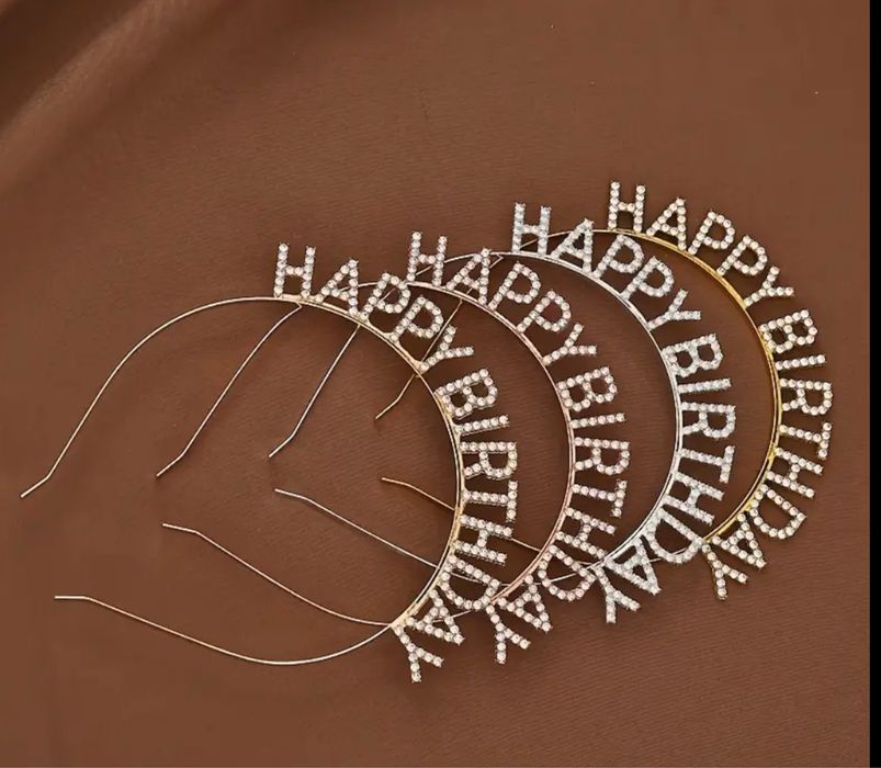 Обруч з написом «Happy Birthday”