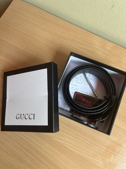 Pasek Gucci Belt Double G Black