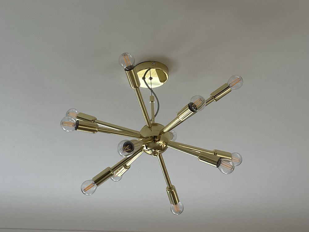 Westwing  lampa sufitowa Spike złota ,jak nowa  ( posiadam 3 sztuki)