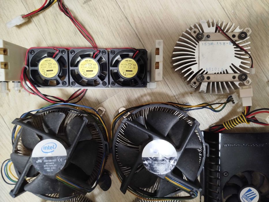 Вентилятор для пк, кулер охлаждение процессора компьютера.