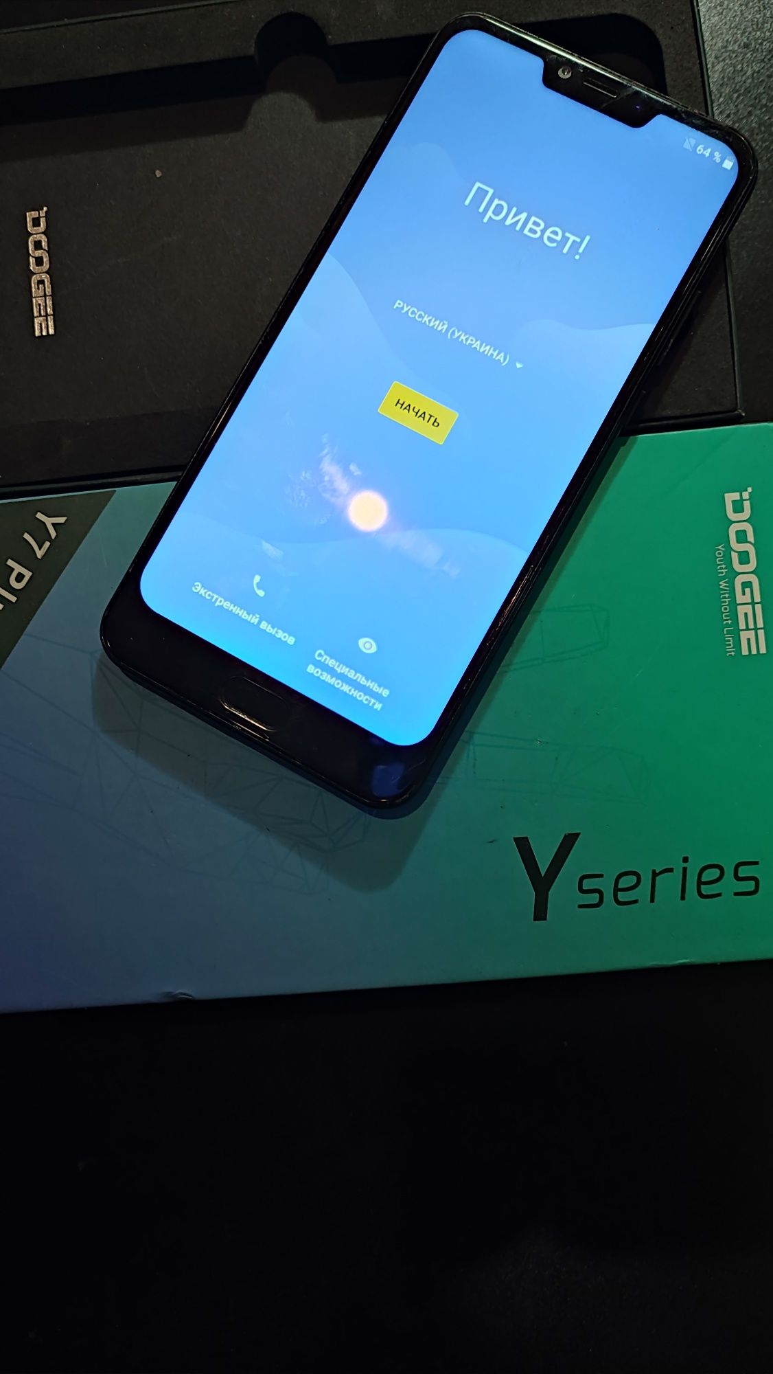 Doogee Y7 Plus 6/64Gb Black.Designed by DOOGEE in  Spain.