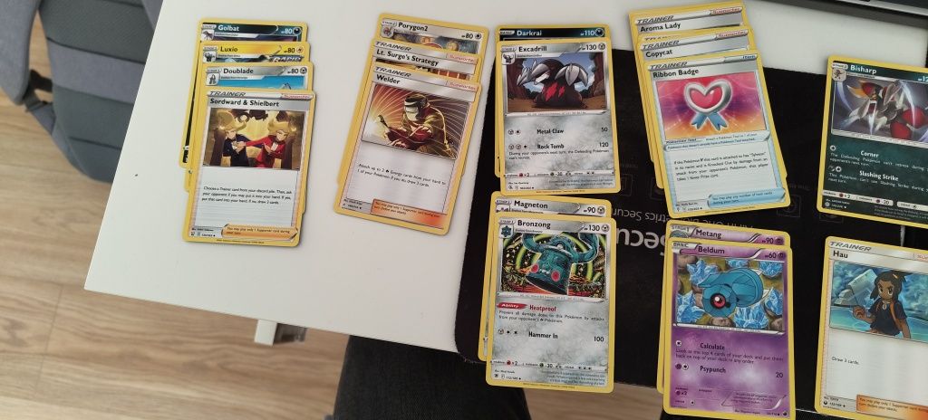 Cartas Pokémon bulk múltiplas eras