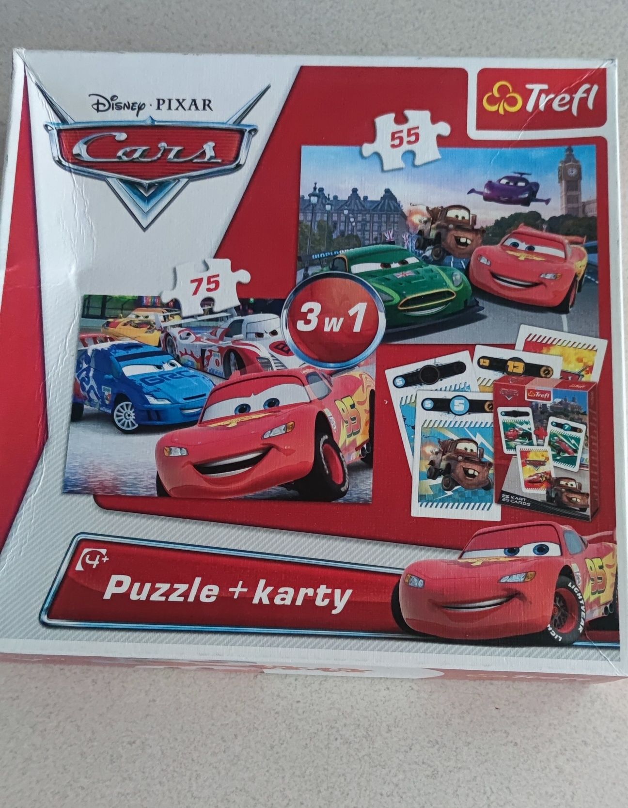 Zestaw puzzli Auta, Bob Budowniczy, statek piracki.