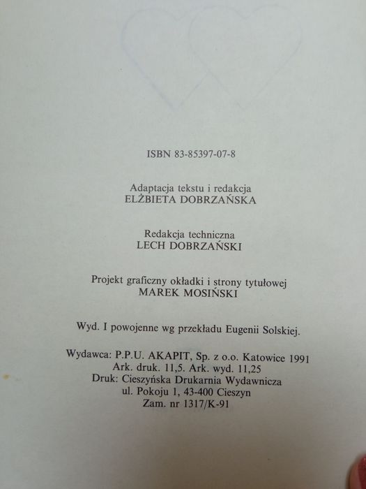 Książka 1991r znalezione dziecko