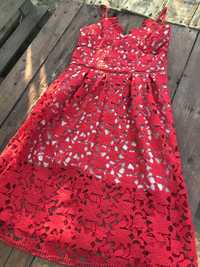 Сукня сарафан червона сукня