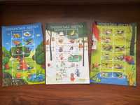Наліпки букв для дітей що вчать літери абетку укрпошта поштові марки
