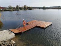 Pomost Pływający Platforma Wyspa Rower wodny molo Skuter wodny Jacht