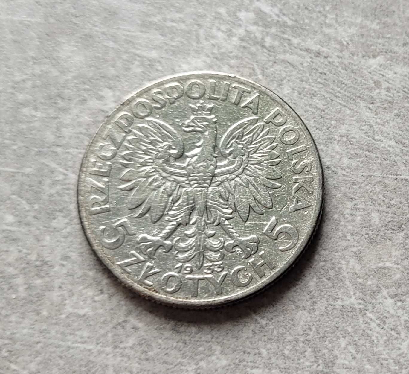 197) POLSKA II RP srebro - 5 Złotych - 1933 r.