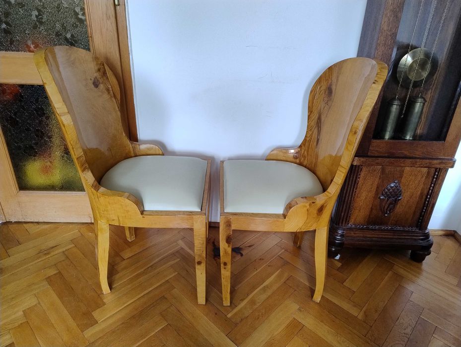 Komplet starych krzeseł // 6 sztuk // Art Deco // Karzesła // Czeczot