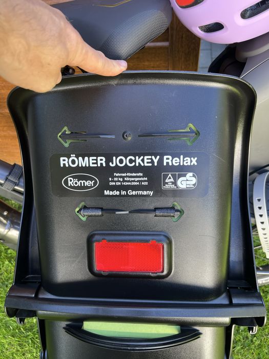 Fotelik rowerowy na ramę Romer Jockey Relax