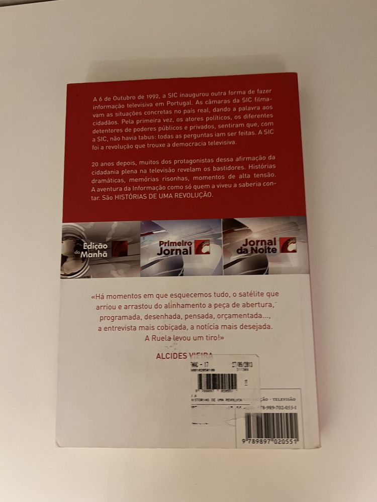 Livro: Histórias de uma revolução- SIC
