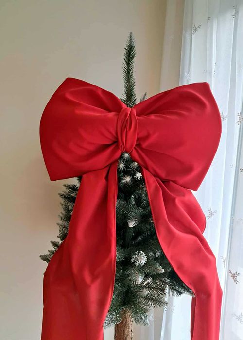 Duża kokarda czerwona