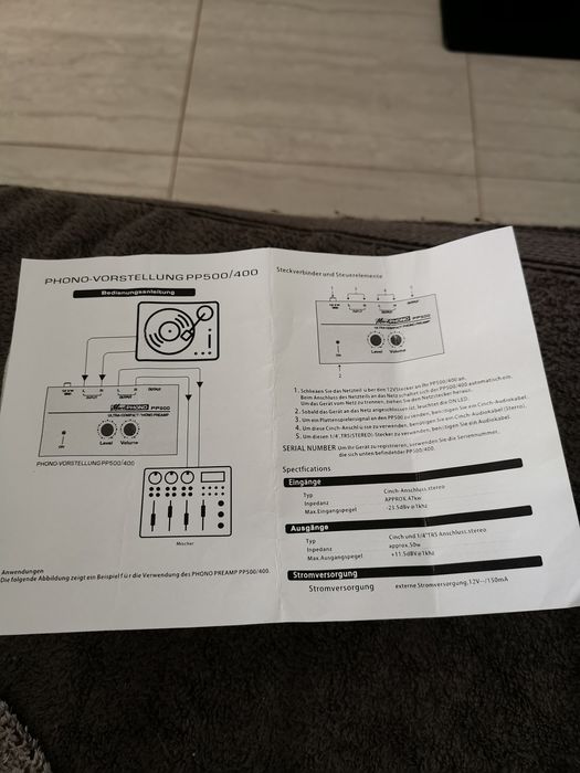 Pre-amplificador Gira Discos