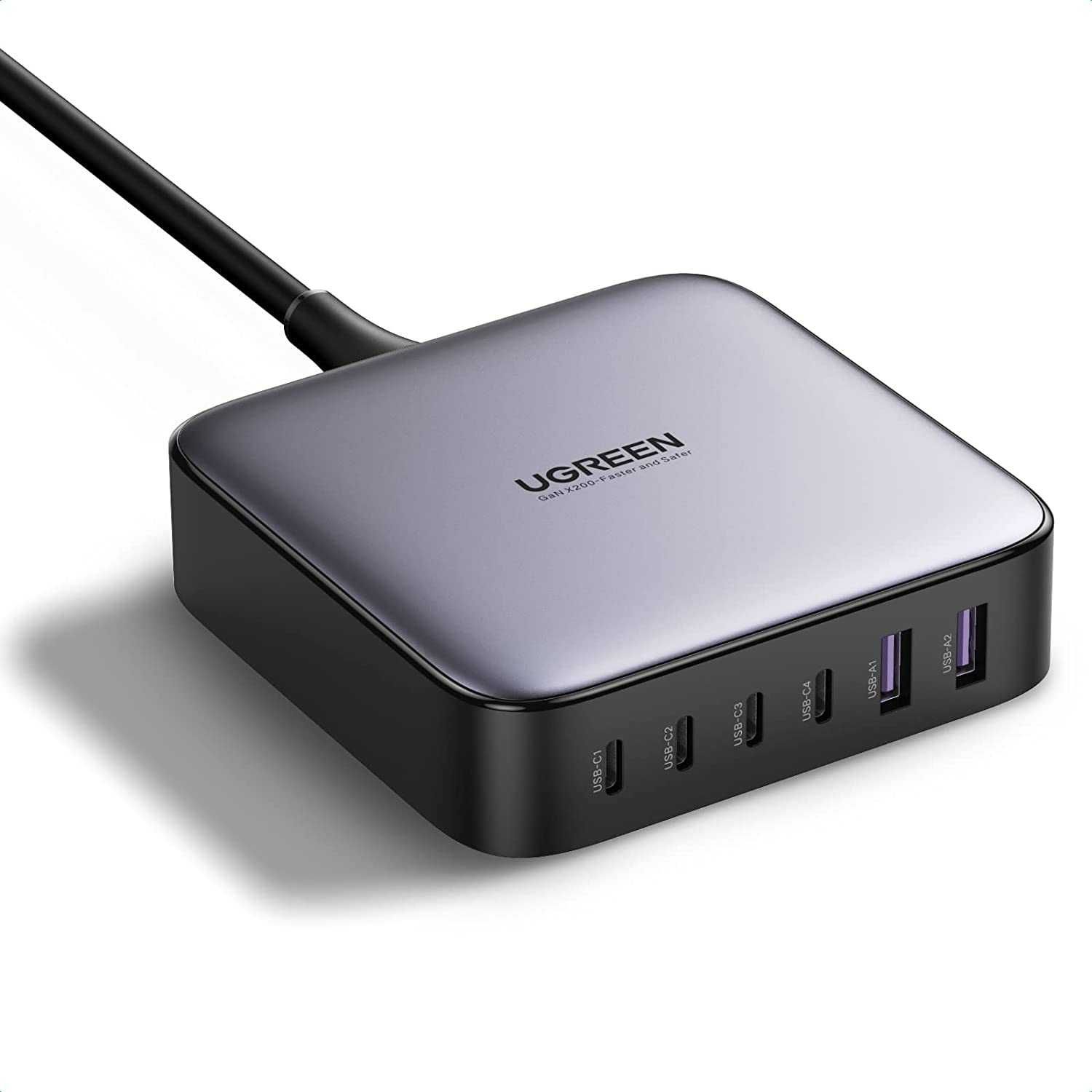 UGREEN Nexode 200W зарядна станція | нова, 6 портів, PD QC PPS