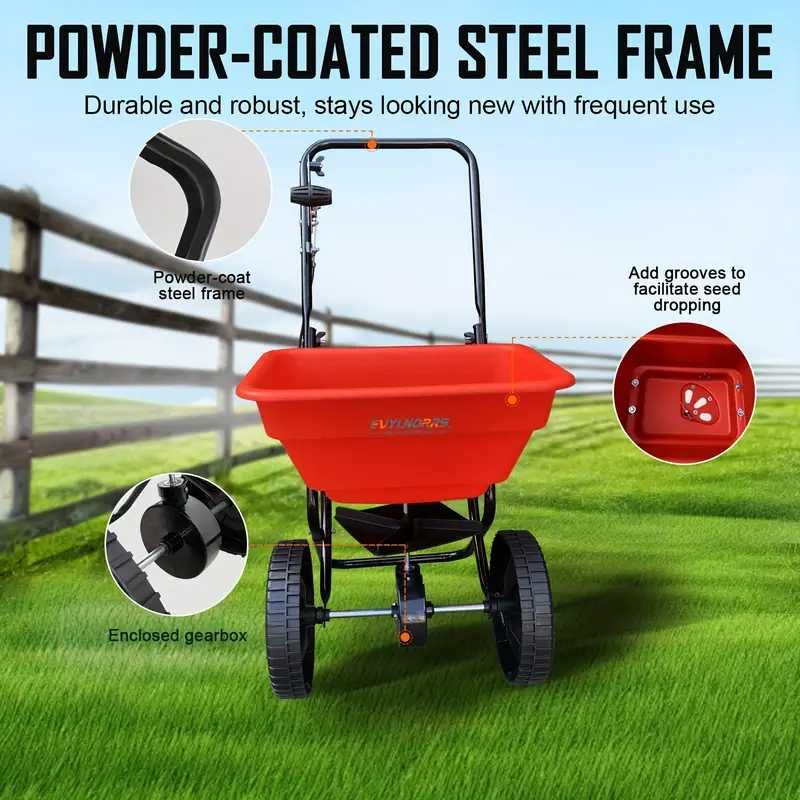 spalhador de sementes EVYLNORRS 27,22KG, para uso profissional manual