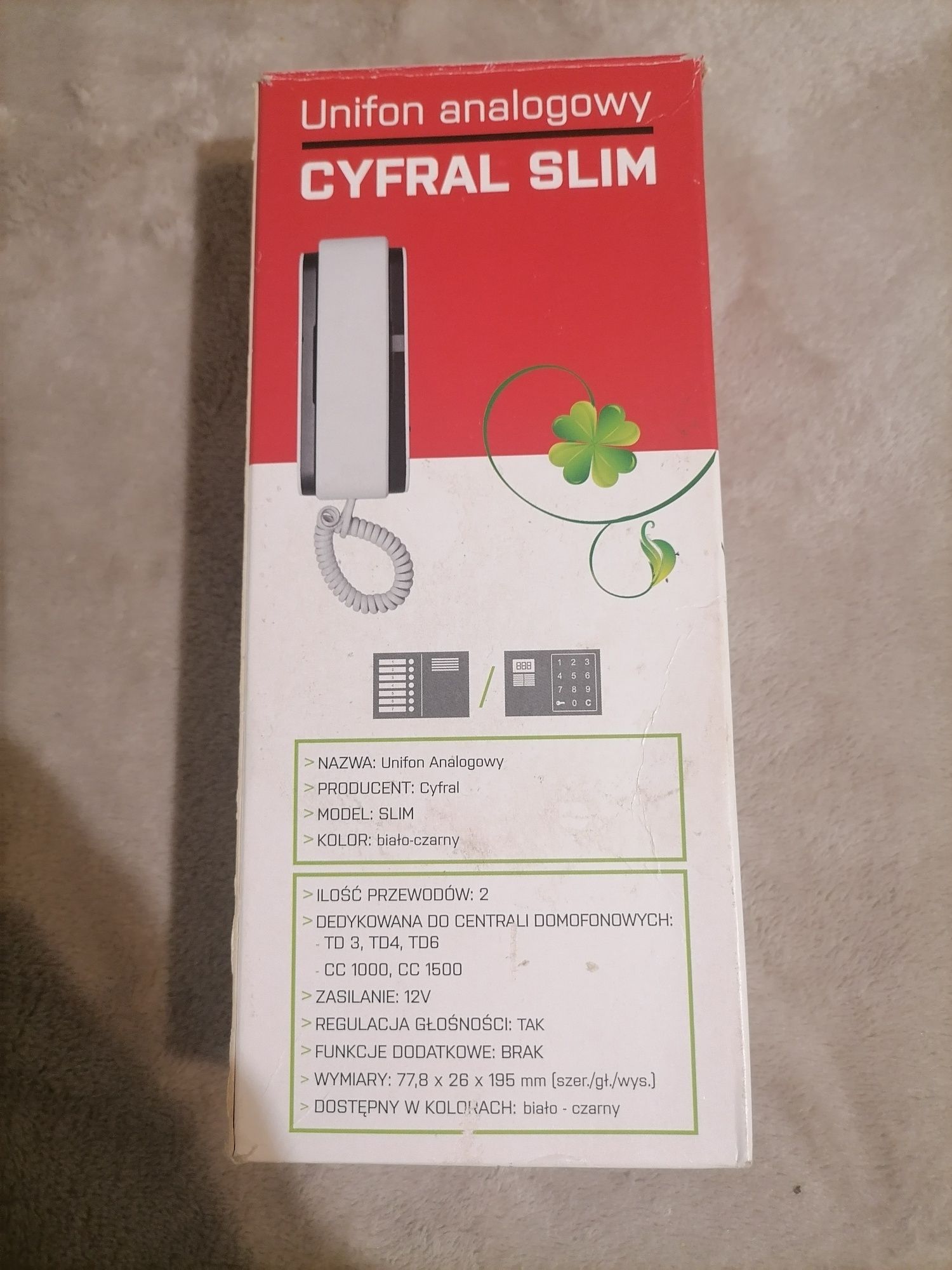 Domofon (unifon)  cyfral SLIM