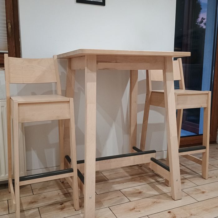 Ikea Norråker stół + 2 krzesła