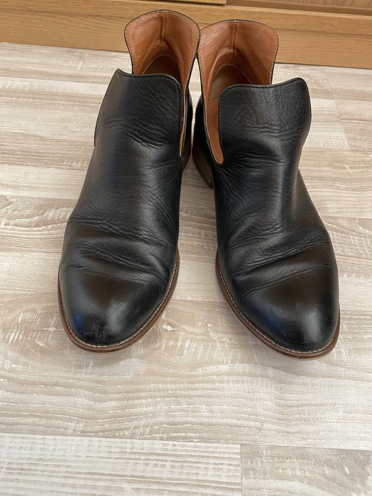 Buty sztyblety botki Akardo czarne skora naturalna 39