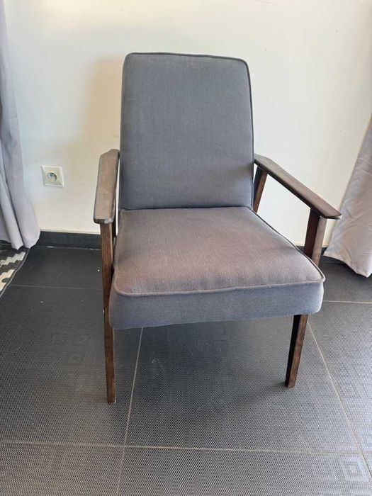 Fotel Lisek Śnieżnik PRL Design Odrestaurowany