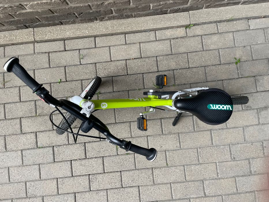 Rower Woom 3 automagic w kolorze limonkowym