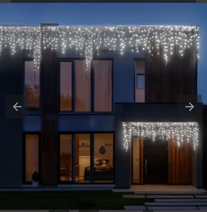 Гірлянда Бахрома вулична 405 LED 25 м від мережі.