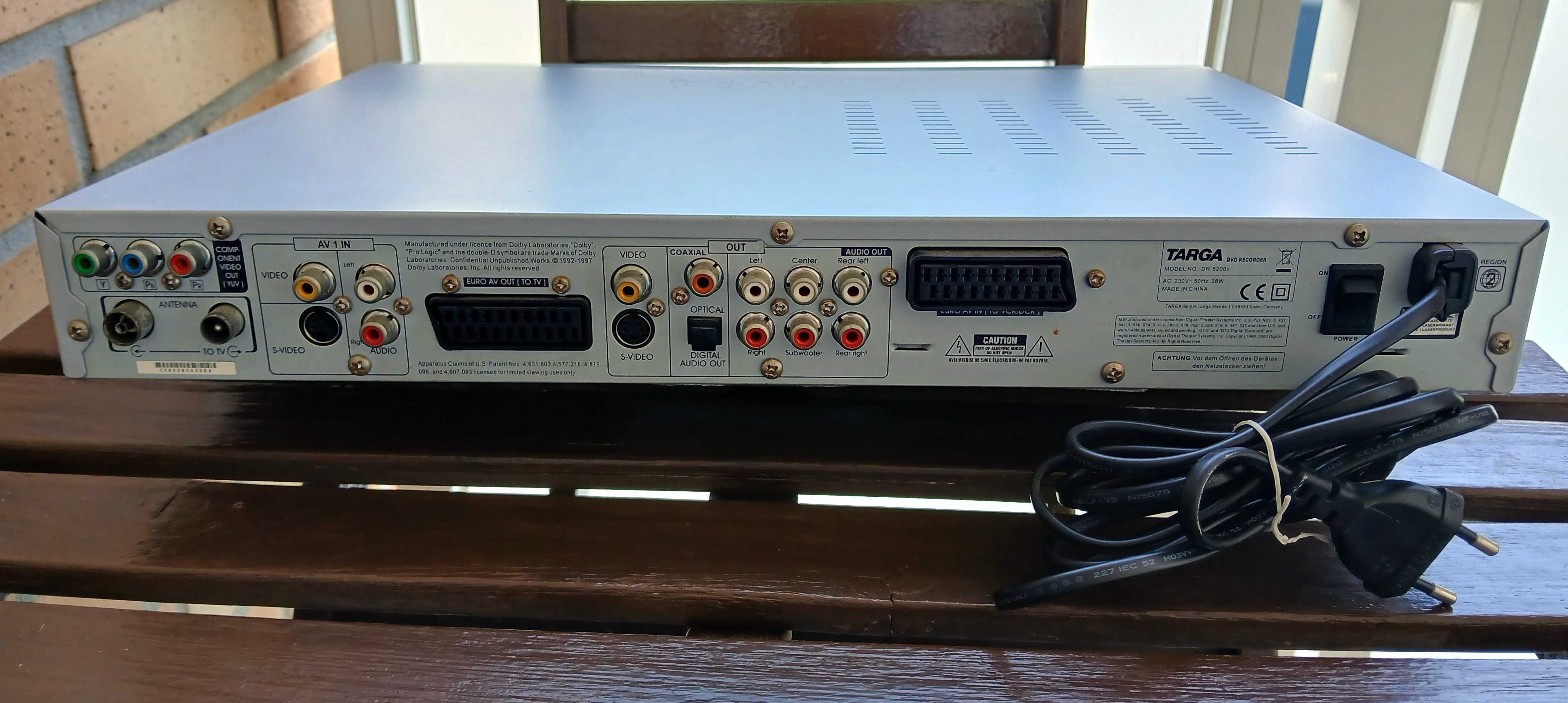 Gravador / reprodutor de DVD Targa Dr- 5200x